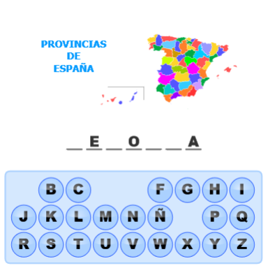 Palabra Secreta - Provincias de España